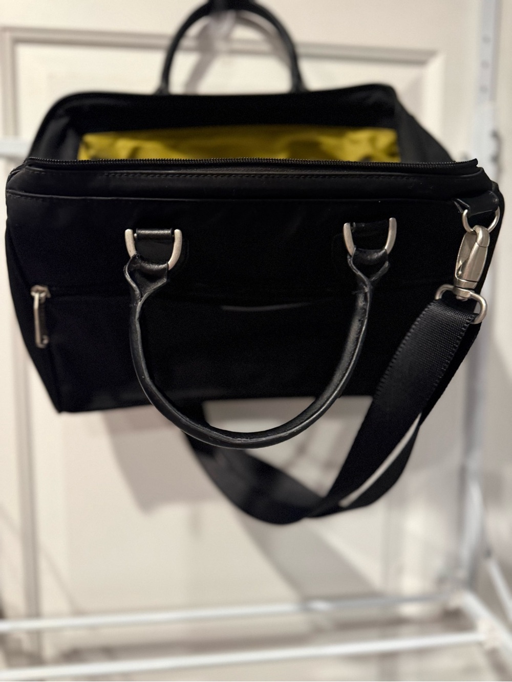 Baggallini Black Nylon Satchel with Shoulder Strap - Picture 2 of 6
